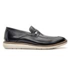 Sapato 5307 Naturally Preto Couro Legitimo Mocassim Loafer Mulle Masculino