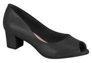 Sapato Beira Rio 4777.400 PeepToe Salto Grosso