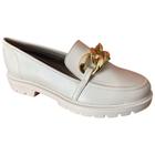 Sapato Beira Rio Casual Feminino Branco Off