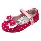 Sapato Boneca Baby com Laço e Coração - Pink