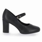 Sapato Boneca Fem Piccadilly Salto Alto Preto 130211-25