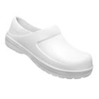 Sapato Branco Fechado Profissional Enfermagem Babuche Cozinha Saúde Segurança EPI Yvate BGX083