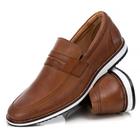 Sapato Casual Brogue Couro Autem Originals sem Cadarço Bico Redondo e Sola Reta