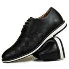 Sapato Casual Brogue Couro Tchwm Shoes Detalhado Cadarço Bico Redondo Sola Leve