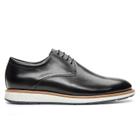 Sapato Casual Preto Derby Em Couro 0192