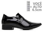 Sapato com Salto Interno Jota Pe Preto Verniz Air 79605