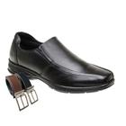 Sapato Confort Social Masculino Em Couro Bovino + Cinto (SL5030)