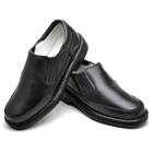 Sapato Conforto Couro Masculino Preto