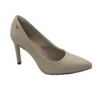 Sapato Dakota Scarpin Couro Salto Fino Aveia 5051