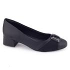 Sapato fem Comfortflex 22-95403 salto bloco baixo 3cm social