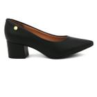 Sapato Feminina Vizzano 1220.315 Scarpin Salto Baixo Casual Confortavel