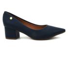 Sapato Feminina Vizzano 1220.315 Scarpin Salto Baixo Casual Confortavel