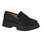 Sapato Feminina Vizzano 1413.101 Mocassim Salto Flatform Meia Pata