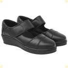 Sapato Feminino Anabela Couro Legítimo Confortável Slip On