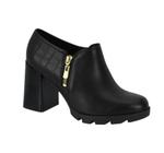 Sapato Feminino Ankle Boot Beira Rio Ajuste Ziper Preto