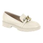 Sapato Feminino Beira Rio 4283.105 Mocassim Casual Salto Tratorado