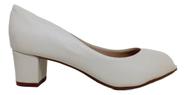 Sapato feminino beira rio peep toe salto bloco original