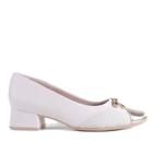 Sapato Feminino Comfortflex 2495303 Off White/Ouro