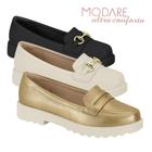 Sapato Feminino Mocassim Oxford Modare Original Ultraconforto Esporão Fascite Plantar Loafer