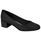 Sapato Feminino Salto Bloco Napa Dunas Preto Beira Rio 4301.100