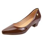 Sapato Feminino Scarpin Bico Fino Verniz Donna Santa 36.001