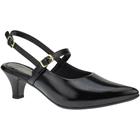 Sapato Feminino Scarpin Salto Baixo Fino Sapato SlingBack Retrô Clássico 205-01