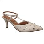 Sapato Feminino Scarpin Sandália Salto Baixo Vizzano 1185.1121