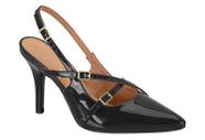 Sapato Feminino Slingback Vizzano 1184 Em Verniz Lançamento