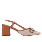 Sapato Feminino Slingback Zariff Off White