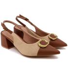 Sapato feminino usaflex ak0204002 canela