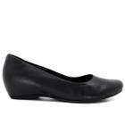 Sapato Feminino Usaflex Anabela Preto Salto 5cm