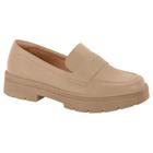 Sapato Feminino Vizzano Mocassim Loafer Tratorado