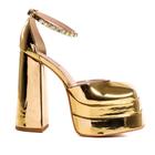 Sapato Feminino Zariff Metalizado Ouro 1931637