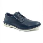 Sapato Ferracini Casual Couro Preto Elástico 3618