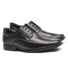 Sapato flex system masculino em couro preto 1700F019