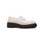 Sapato Grendene Zaxy Mocassim Flow Loafer 18822 Off White Escuro