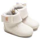 Sapato Infantil Menina Bebe Botinha de Luxo Confortável Sapatinho Neném 14 ao 20