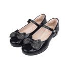 Sapato Infantil Menina Pampili 2 a 6 anos Angel Laço Glitter e Strass Preto Verniz - Mk-100.504