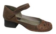 Sapato Jgean Feminino Couro Flor CK0102 Salto médio