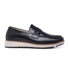 Sapato loafer casual masculino em couro sapato de calçar casual em couro sapato esporte fino