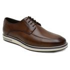 Sapato Masculino 100% Couro legitimo Liso Oxford Derby Bico Redondo Cadarço Sola Borracha