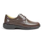Sapato Masculino Couro Social Casual Macio Confortável Antiestress Palmilha Gel