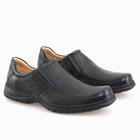 Sapato Masculino em Couro Floater Preto - Cód 7902