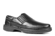 Sapato Masculino em Couro Legítimo Antitensor Pipper - Cor Preta - 6007