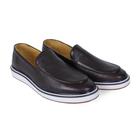 Sapato Masculino Esporte Fino Couro Legitimo Loafer Milao Coffe