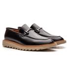 Sapato Masculino Esporte Fino em Couro Sofisticado Loafer Tratorado Elegante Palermo Clássico