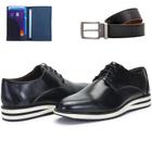 Sapato Masculino Social Casual Derby Oxford Sola EVA + Cinto E Cateria