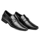 Sapato Masculino Social Estilo Elástico Maior Conforto Cor Preto