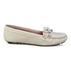 Sapato Mocassim Detalhes Costurado Comfort Flex Feminino