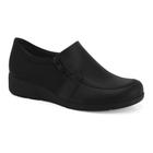 Sapato Mocassim Feminino Comfortflex Preto em Couro 2393402